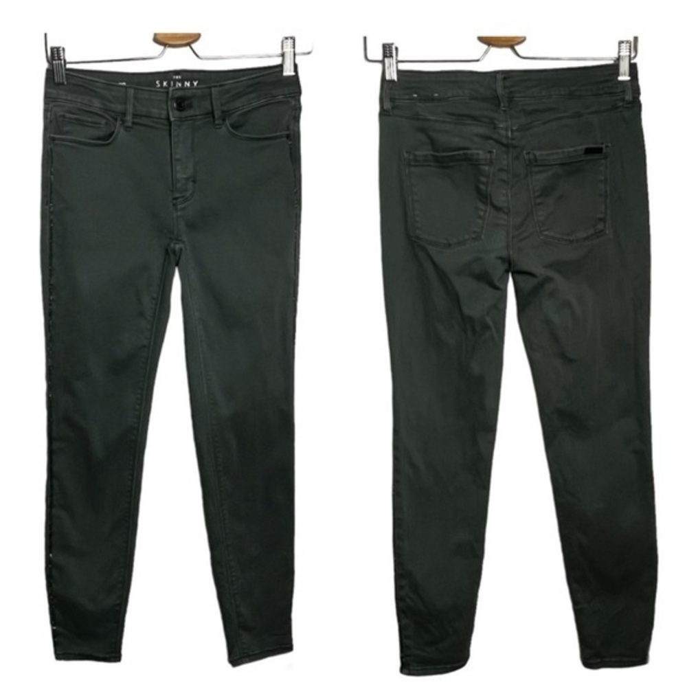 WHBM Embellished Strip Crop Jeans